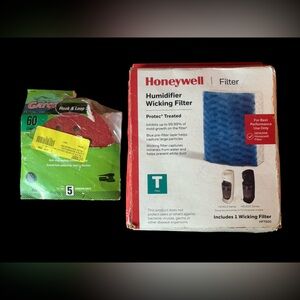 Bundle of 2 - Honeywell humidifier filters and Gator sandpaper discs